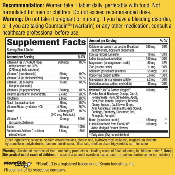 Alive Women's Energy Complete Multivitamin Tablets — Mountainside