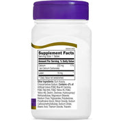 Supplement Facts for Lutein 10 mg Eye Health Vitamins