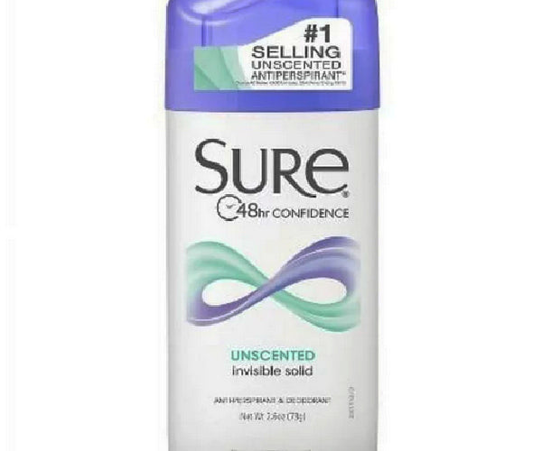 Sure Invisible Solid Deodorant & Antiperspirant: 48-HR Protection ...