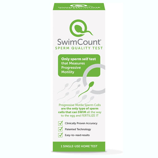 SwimCount Sperm Quality Test: Home kit for assessing male fertility, providing quick and accurate results to support reproductive health.