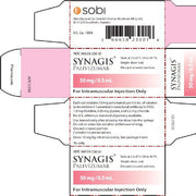 Synagis palivizumab 50mg to protect against RSV infection