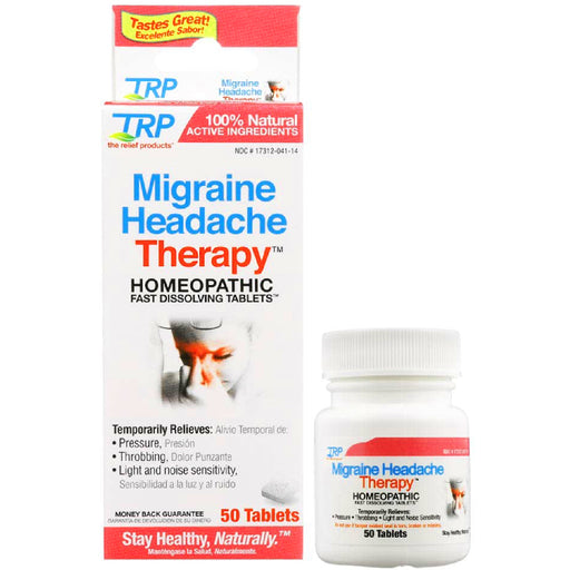 TRP Company TRP Homeopathic Migraine Headache Therapy Medicine 50 Count | Buy at Mountainside Medical Equipment 1-888-687-4334