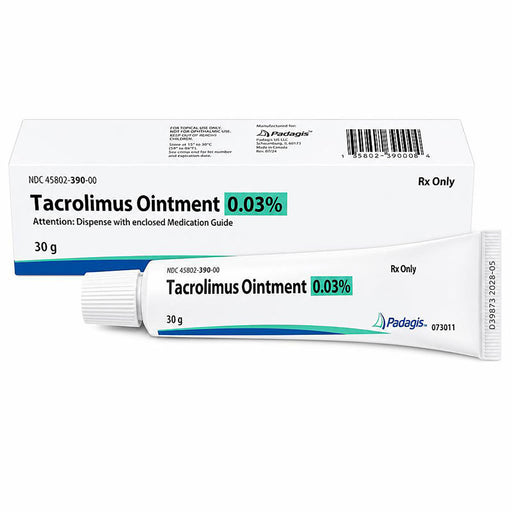 Tacrolimus Ointment 0.03% Topical Eczema & Vitiligo Relief