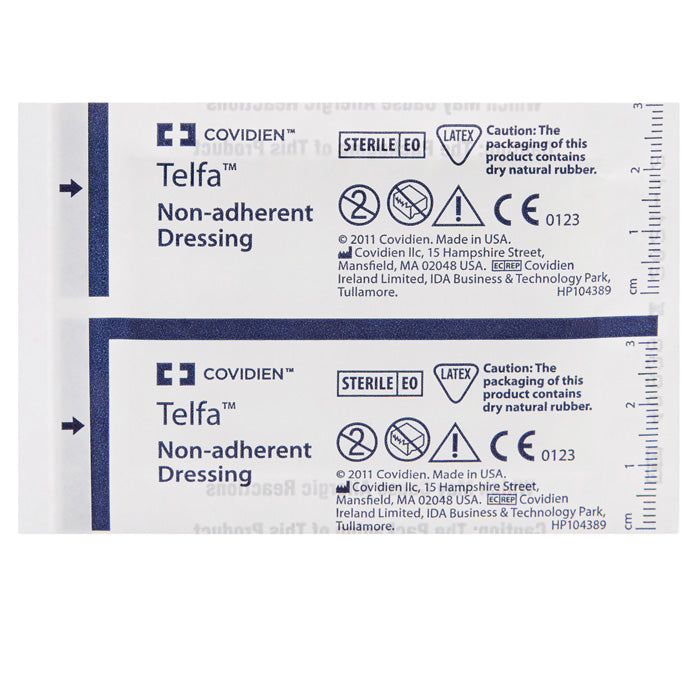 Telfa Ouchless Non-Adherent Dressing 2 inch x 3 inch, ideal for wound care, minimizing pain and promoting skin healing.