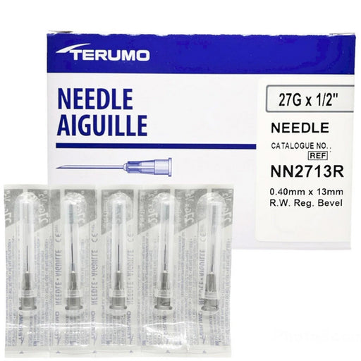 Buy Terumo Terumo Hypodermic Needles 27g x 1/2" Gray Conventional Needles 100/Box  online at Mountainside Medical Equipment