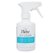 Thera Moisturizing Body Cleanser, Rinse Free with Hyaluronic Acid, Dimethicone 1.75% for skin hydration.