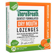 TheraBreath Dry Mouth Relief Lozenges, Mandarin Mint, Sugar-Free: Fast-acting, long-lasting oral health boost, hydration.