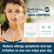 Thermalon Microwave Activated Moist Heat-Cold Sinus Relief Mask with Ties Default Title