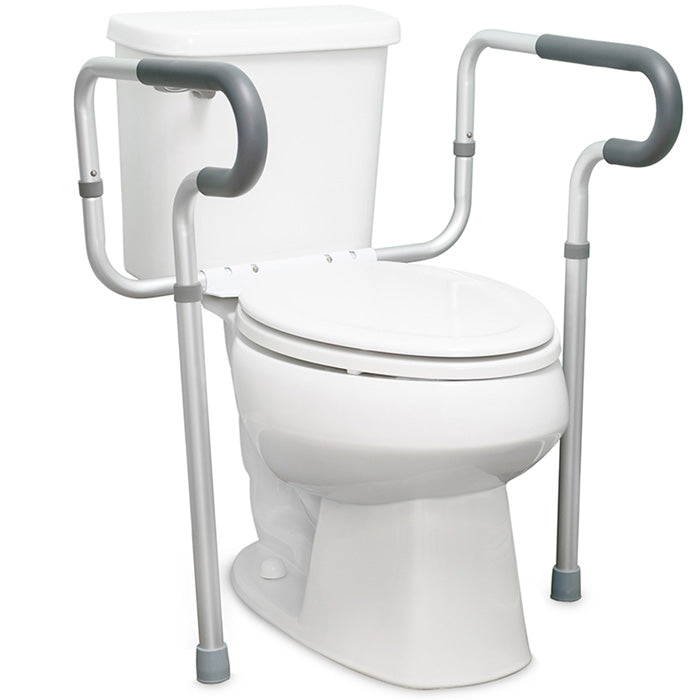 Toilet Safety Rail with Padded Arms, Adjustable Height — Mountainside ...
