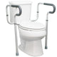 Toilet Safety Rail with Padded Arms, Adjustable Height
