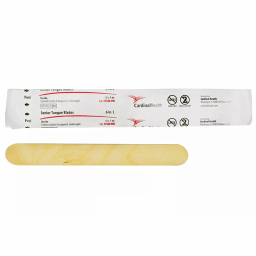 Tongue Depressors Junior 5 Inch White Birch Sterile by Cardinal Health