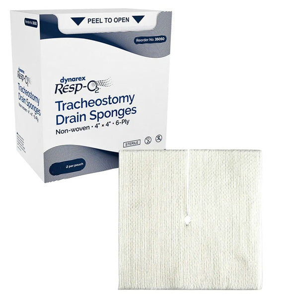 Tracheostomy and Tube Drainage Site Absorbent Sponges