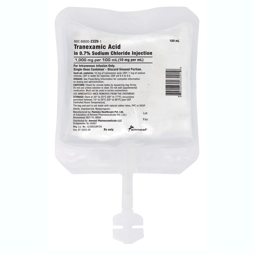 Tranexamic Acid in 0.7% Sodium Chloride IV Bags 1000 mg