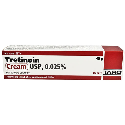 Tretinoin Cream 0_025 Taro Pharma 45 gram Tube