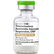 Vial of Triamcinolone Acetonide Injectable Suspension 70121-1168-01 by Amneal.