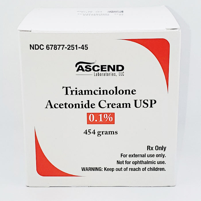 Buy Ascend Laboratories Triamcinolone Acetonide Cream 0.1% Jar 454 grams  online at Mountainside Medical Equipment