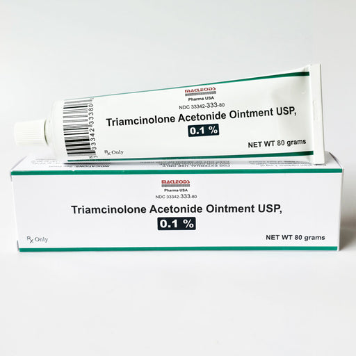 Triamcinolone Acetonide Ointment 0.1% USP 80 Gram Tube, Macleods