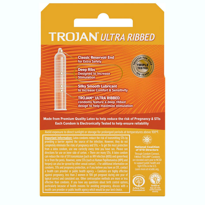 Trojan Ultra Ribbed Condoms: Enhanced Sensation & Safety Mountainside Medical Trojan Ultra Ribbed Condoms: Enhanced Sensation & Safety Mountainside Medical