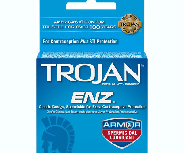 Trojan ENZ Condoms w/ Spermicide: Enhanced Protection Mountainside Medical Trojan ENZ Condoms w/ Spermicide: Enhanced Protection Mountainside Medical
