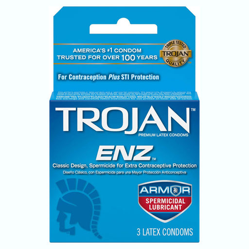 Trojan ENZ Condoms w/ Spermicide: Enhanced Protection Mountainside Medical Trojan ENZ Condoms w/ Spermicide: Enhanced Protection Mountainside Medical