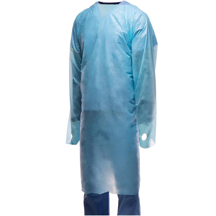 thumbnail image 2 of Disposable Isolation Gowns For Medical & Dental Use | Protective Gown 10-Pack | Safety For Lab & Emergency 2 of 6