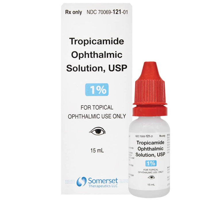 Eye Drops | Tropicamide Ophthalmic Solution 1% Eye Drops 15mL by Somerset