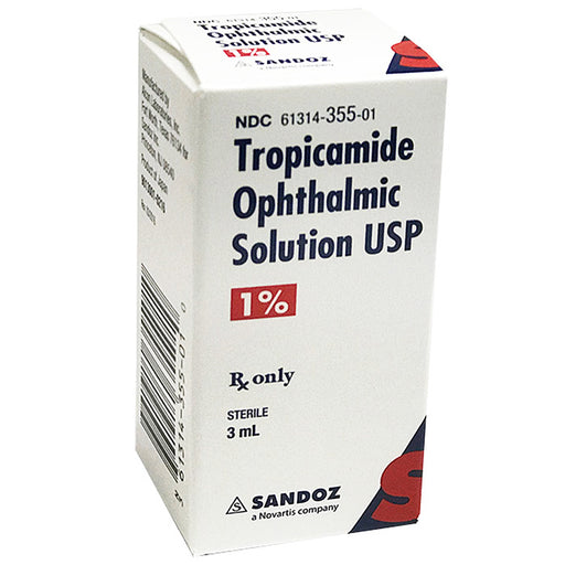 Buy Sandoz Tropicamide Ophthalmic Solution 1% Eye Drops 3 mL by Sandoz  online at Mountainside Medical Equipment