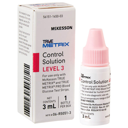 True Metrix Blood Glucose Level 3 Control Solution by McKesson 06-R5051-3