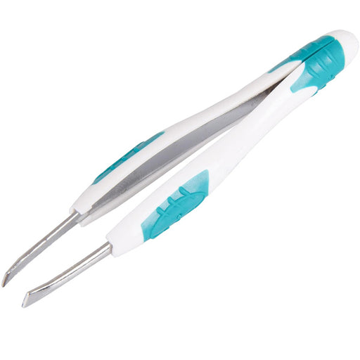 Tweezers with Slant Tip and Easy Grip by Leader