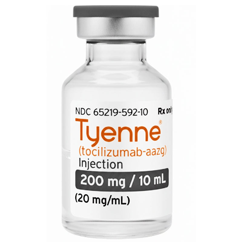 Tyenne Tocilizumab-Aazg Injection 200/10 mL (20 mg/mL) Single-Dose Vial, Preservative Free 10 mL