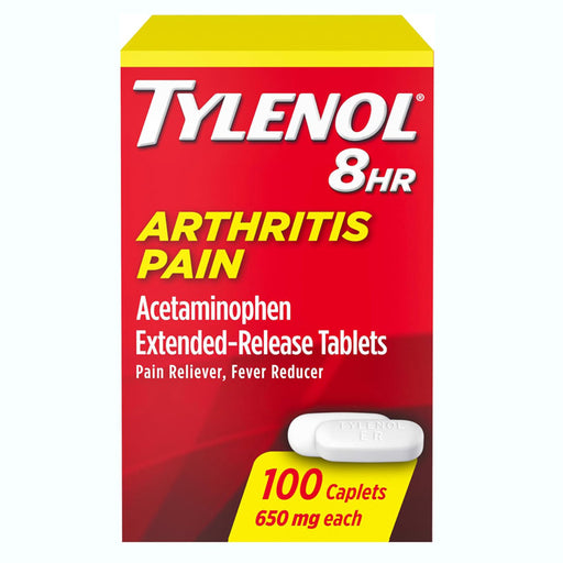 Tylenol 8 Hour Arthritis Acetaminophen 650 mg in Box