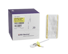 BD Nexiva Closed IV Catheter Needle with Sliding Safety Shield 18 Gauge 1.25 Inch 20 Gauge 1 Inch 22 Gauge 1 Inch 24 Gauge 3/4 Inch