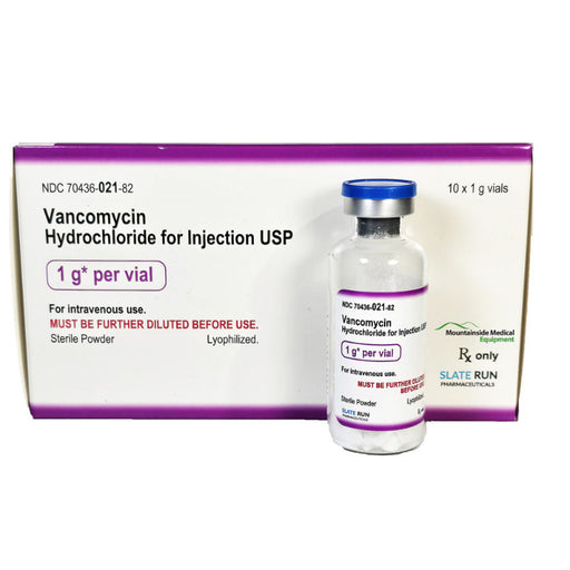 Vancomycin Hydrochloride Injection 1 gram by Slate Run Pharmaceuticals