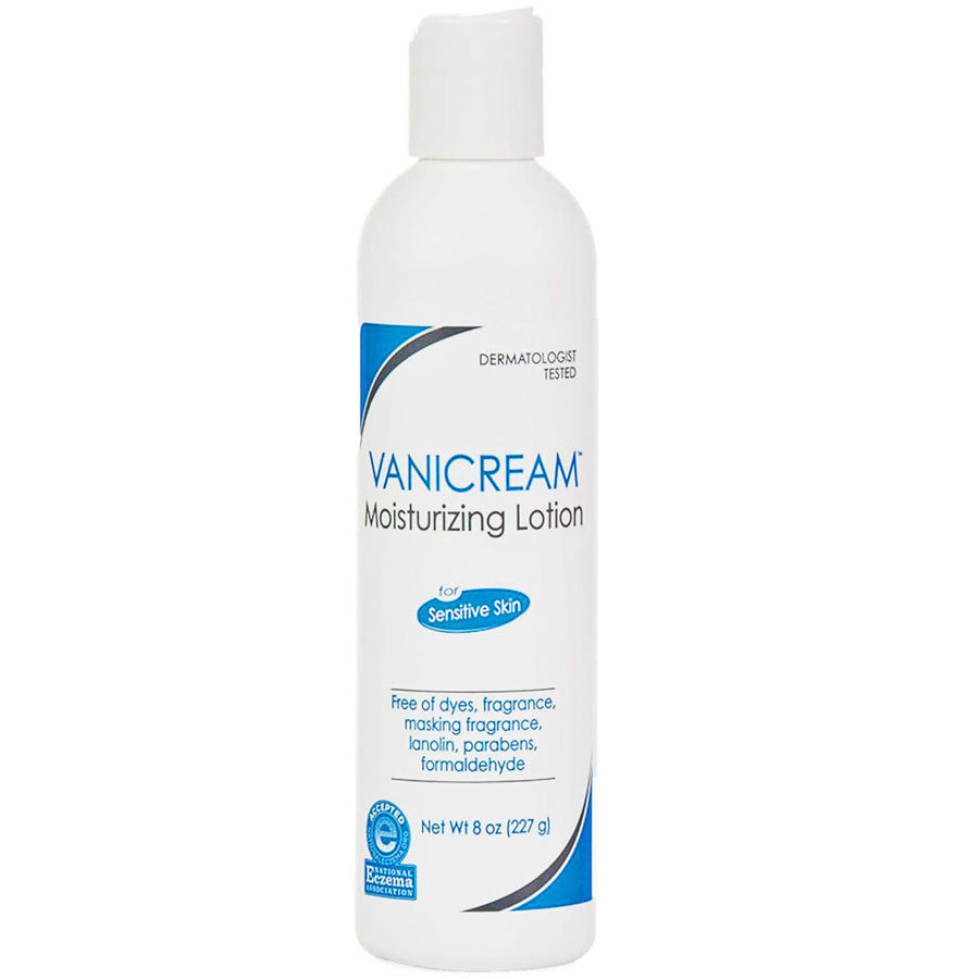 Vanicream Moisturizing Lotion for Sensitive Skin, Free of Dyes, Fragrance, Lanolin and Parabens 8 oz