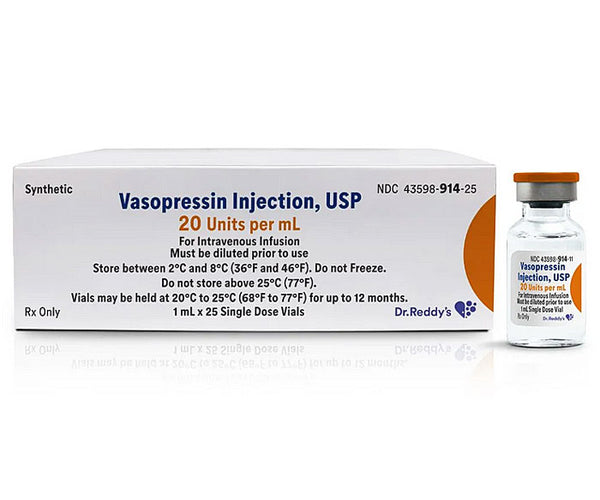 Vasopressin Injection Vial | Blood Pressure Emergency Care ...