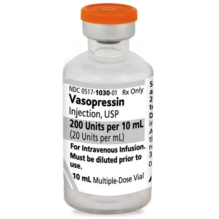 Vasopressin Injection Multiple Dose Vial 10 mL — Mountainside Medical
