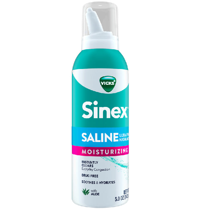 Vicks Sinex Moisturizing Saline Nasal Spray Fine Mist