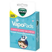 Vicks Vapopads Soothing Nighttime Sleepy Time Comfort Pads 12 Pack