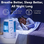 Viicks Humidifier Breathe Better Sleep better All Night Long