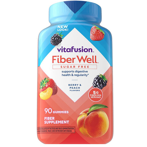 Vitafusion Fiber Well Gummies Sugar-free 90 Count by Piping Rock