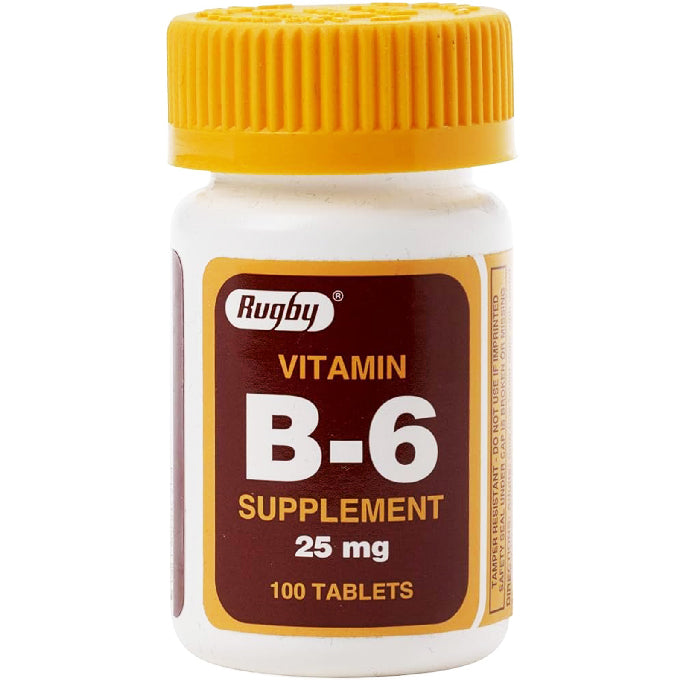 Vitamin B6 Supplement (Pyridoxine) by Rugby — Mountainside Medical