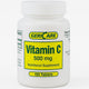 Vitamin C 500 mg Supplement Ascorbic Acid by Geri-Care 100 Count