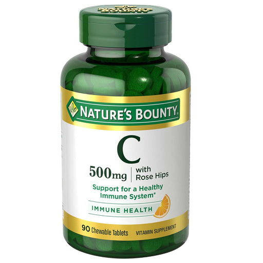 Vitamin C 500 mg with Rose Hips Chewable Tablets