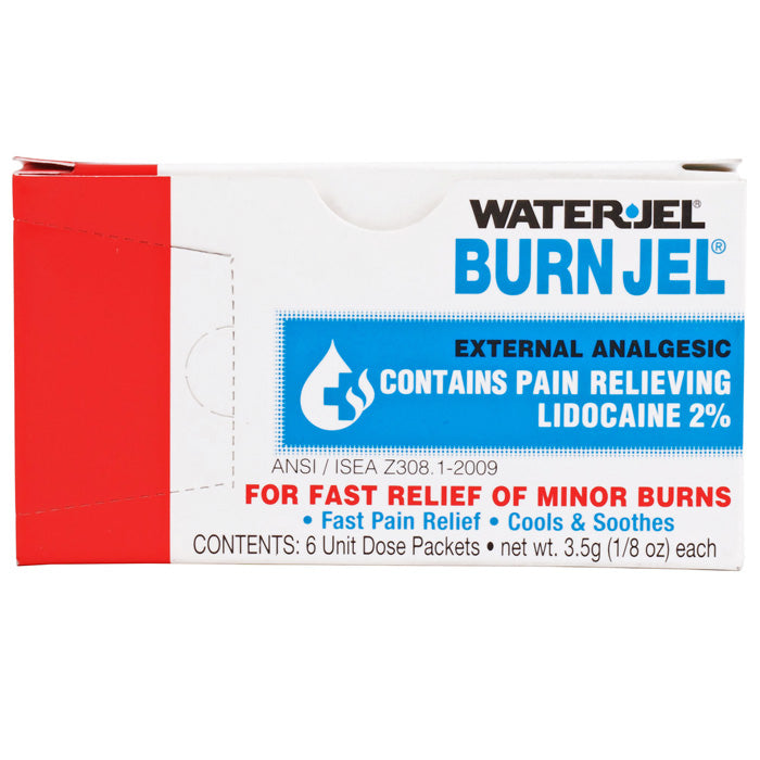 Water Jel Burn Jel Topical Burn Relief Gel with Lidocaine 2