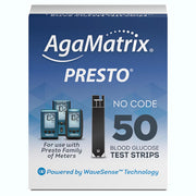 Wavesense Presto Blood Glucose Monitoring Test Strips 50 Count