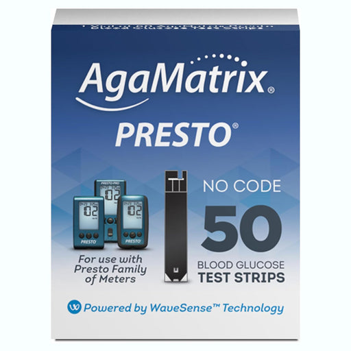 Wavesense Presto Blood Glucose Monitoring Test Strips 50 Count