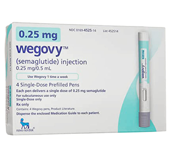 semaglutide 0.25mg pen Wegovy (semaglutide) Injector 0.25 mg/0.5 mL (4-Pack) — Mountainside Medical semaglutide 0.25mg pen Wegovy (semaglutide) Injector 0.25 mg/0.5 mL (4-Pack) — Mountainside Medical