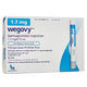 Wegovy (semaglutide) Injector 1.7 mg/0.75 mL, 4 Pens Per Box **Refrigerated Item**