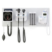 Welch Allyn Green Series 777 Integrated Wall System with PanOptic Basic LED Ophthalmoscope, MacroView Basic LED Otoscope, BP Aneroid, Ear Specula Dispenser, and SureTemp Plus Thermometer Default Title