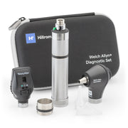 Welch Allyn 3.5V Diagnostic Set LED Ophthalmoscope, MacroView Basic LED Otoscope, Nickel Cadmium Rechargeable Handle, Hard Carrying Case